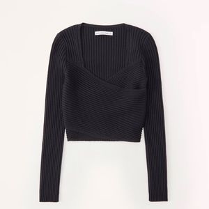 Abercrombie LuxeLoft Wrap Sweater Top